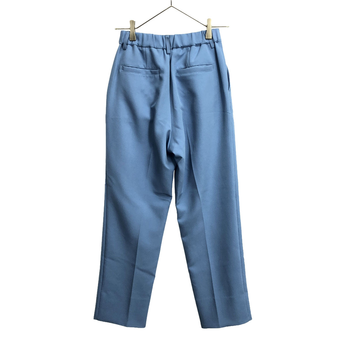 AMERI UNDRESSED アメリ タック テーパードパンツ S ブルー センタープレス レディース