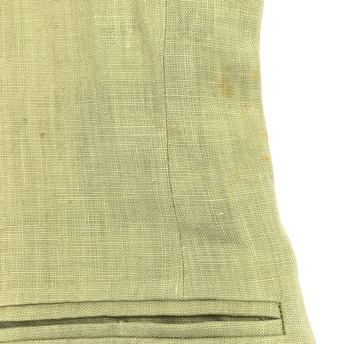 Burberrys バーバリーズ 90s リネン オールド テーラードジャケット 11AB2 グリーン系 レディース