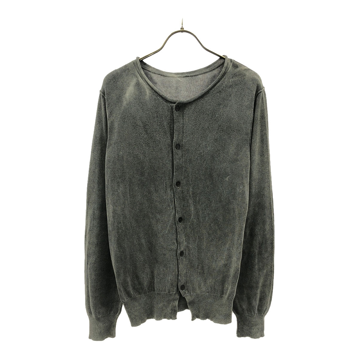 Y's ワイズ 長袖 コットン カーディガン 2 グレー系 メンズ