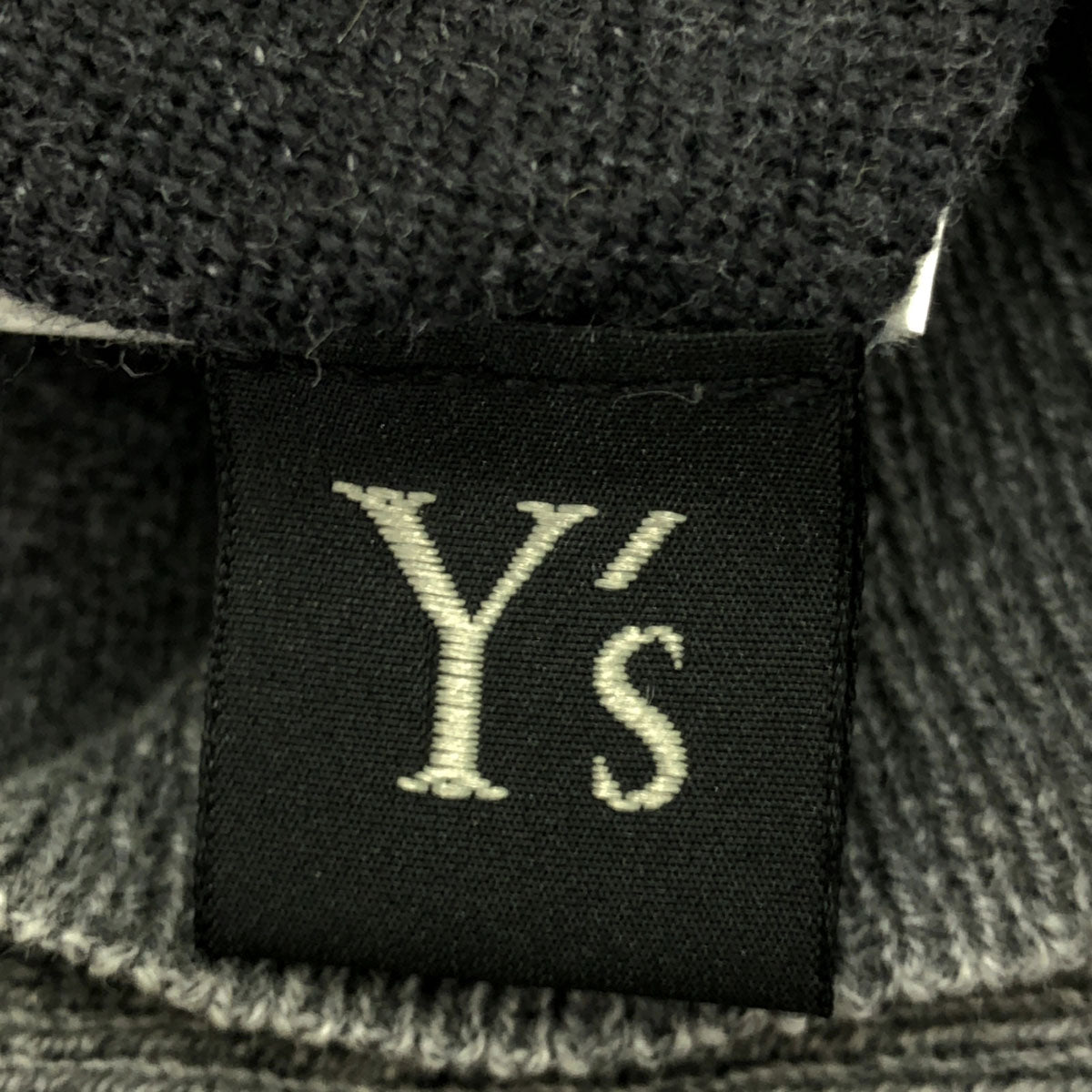 Y's ワイズ 長袖 コットン カーディガン 2 グレー系 メンズ