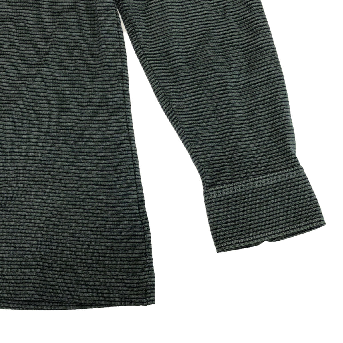 YVES SAINT LAURENT イヴサンローラン 90s オールド ボーダー柄 長袖 ボタンダウン ポロシャツ M グレー系 メンズ