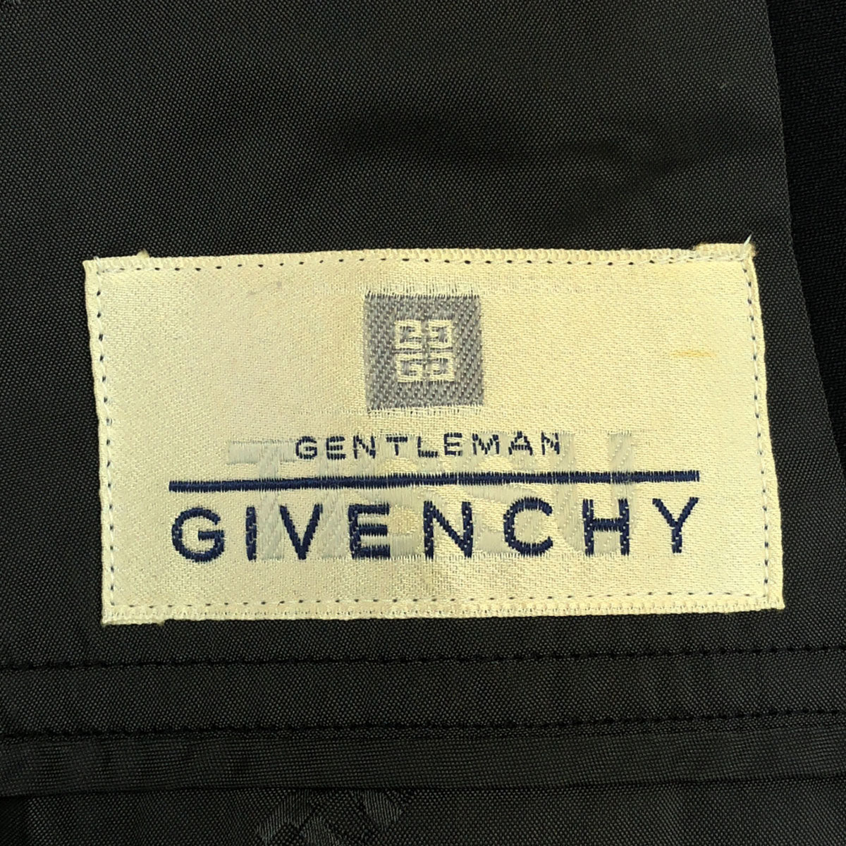 Givenchy ジバンシー 90s オールド テーラードジャケット ネイビー系 サイドベンツ メンズ