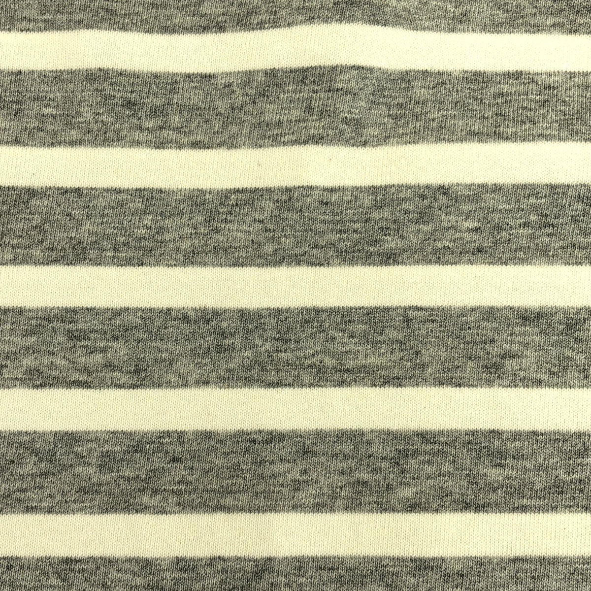 kolor/BEACON カラービーコン★ 日本製 ボーダー 長袖 リブモックネク カットソー 1 グレー×ホワイト メンズ