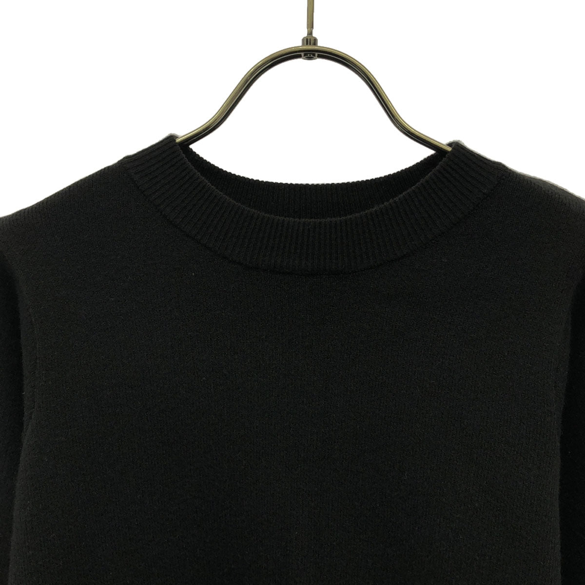 AMERI UNDRESSED アメリ 長袖 クルーネック ニット F ブラック セーター レディース