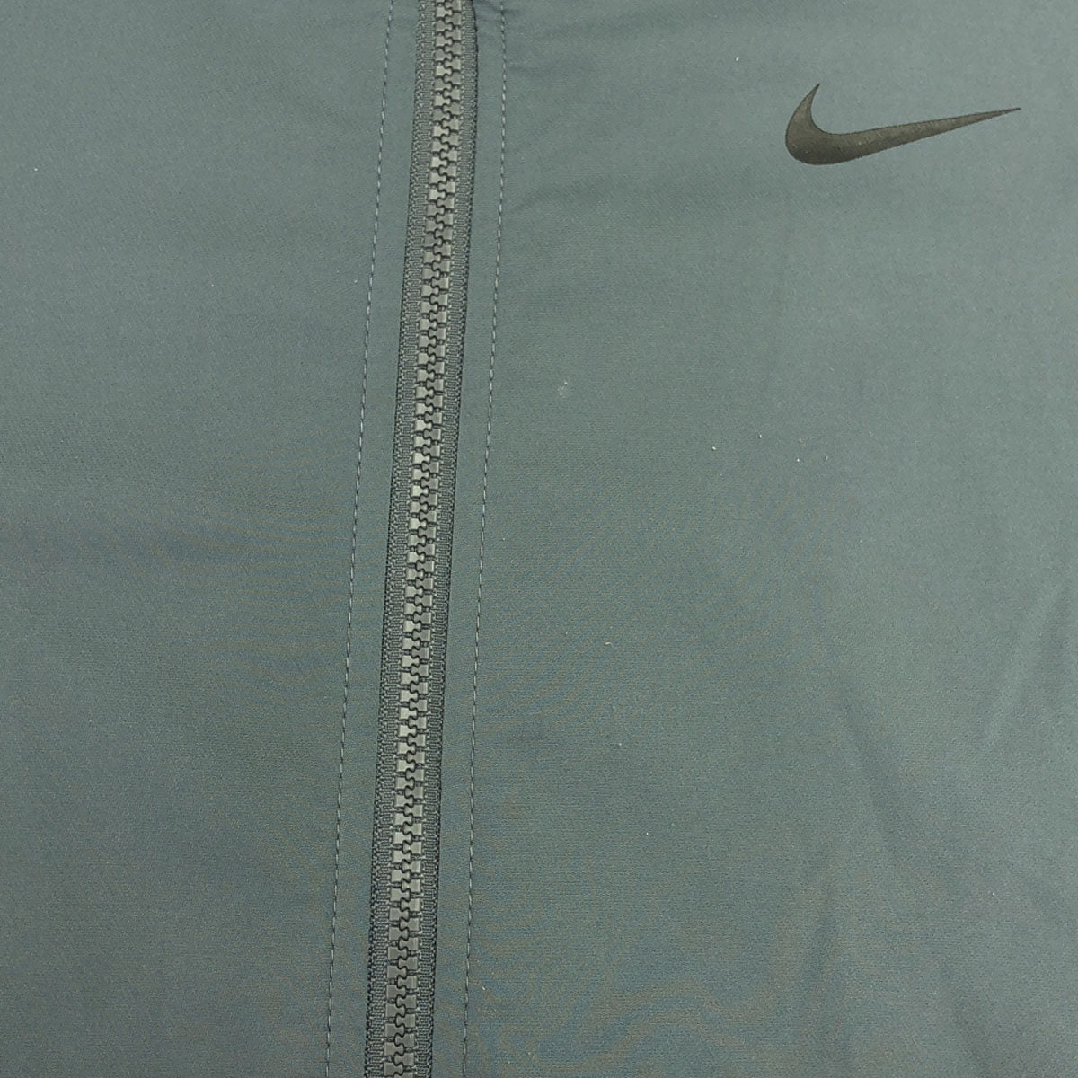 NIKE ナイキ ロゴプリント スポーツジャケット S グレー×ブラック DRI-FIT トレーニング メンズ