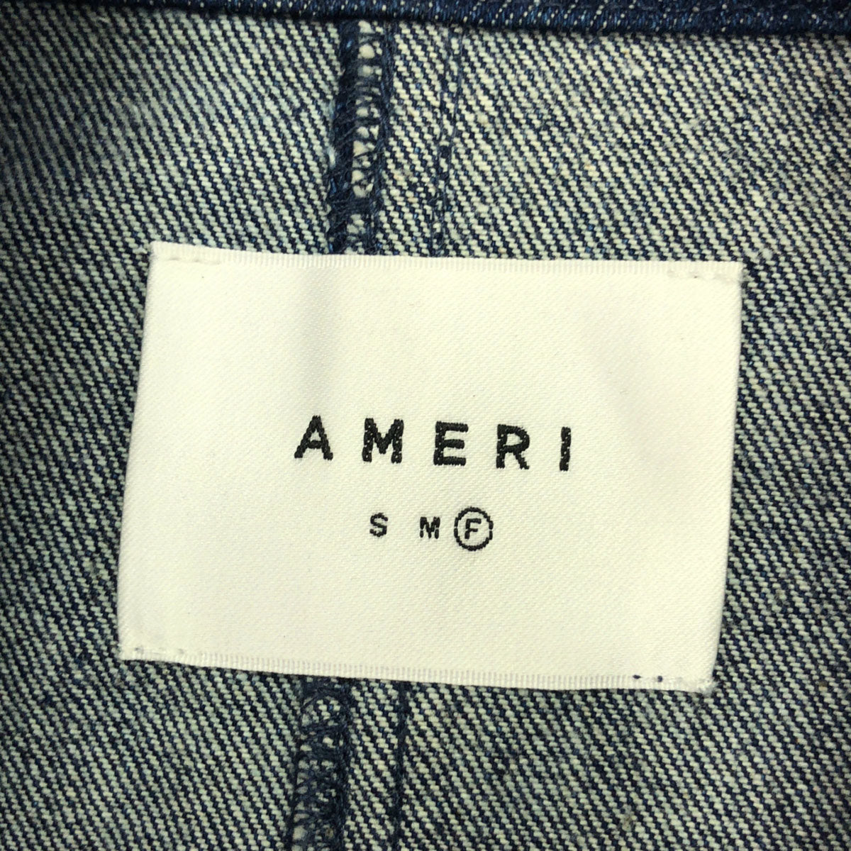 未使用 AMERI UNDRESSED アメリ スタンドカラー デニムジャケット F タグ付き レディース