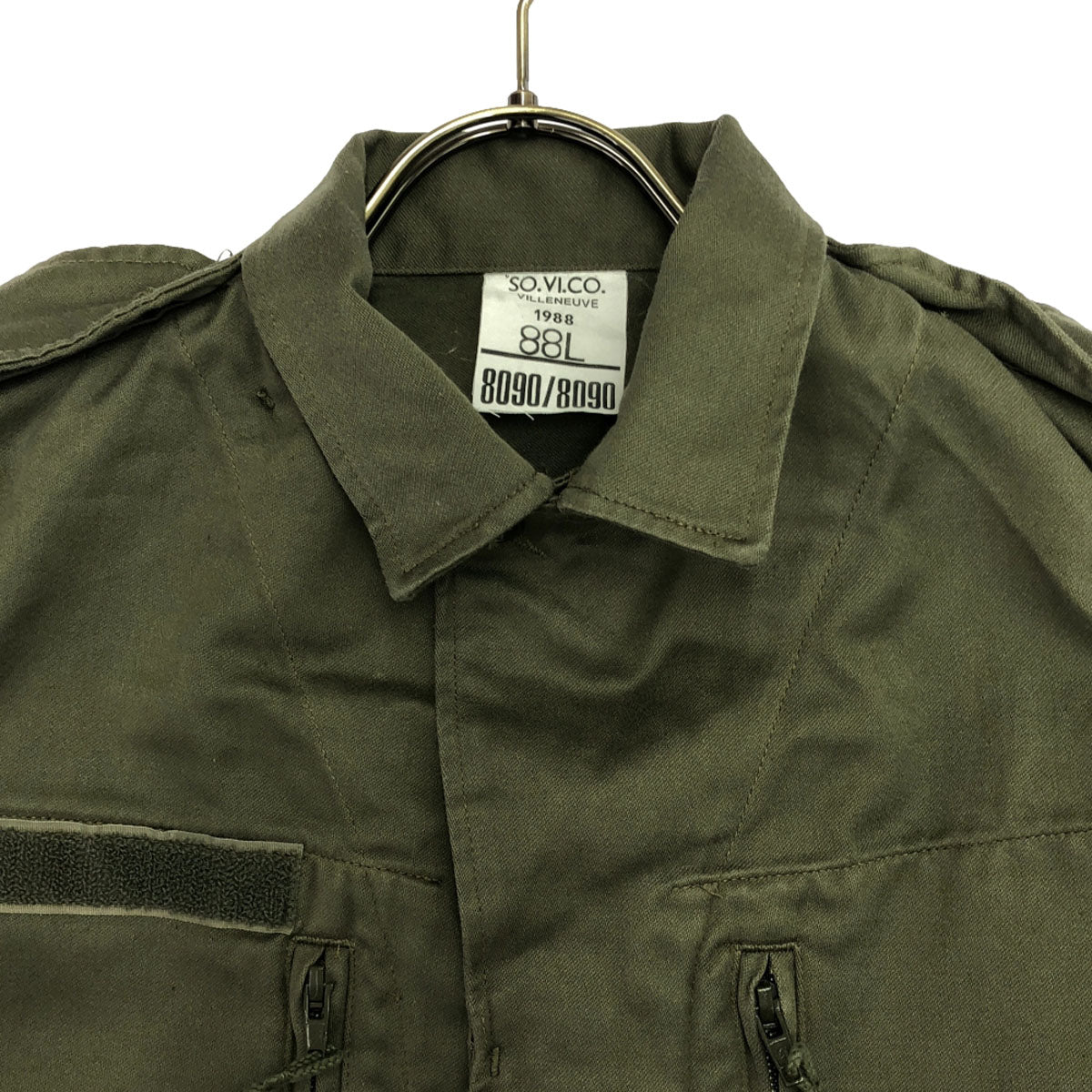 FRENCH ARMY フランス軍 80s ヴィンテージ ミリタリージャケット 88L カーキ系 メンズ