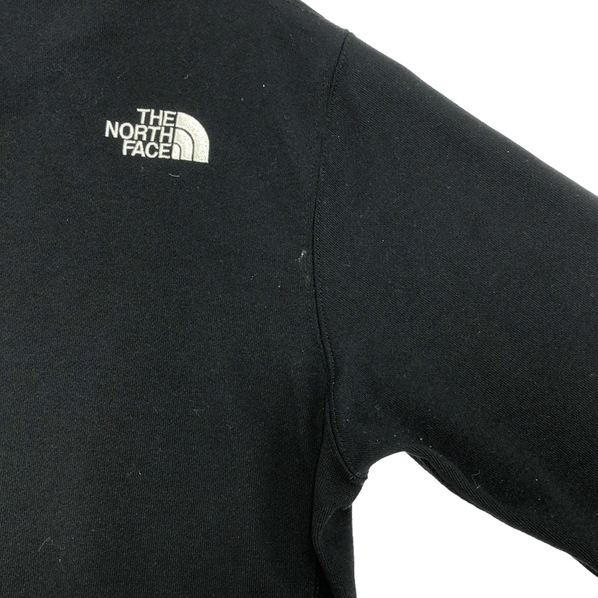 THE NORTH FACE ザノースフェイス NT12035 ロゴ刺繍 長袖 スウェットパーカー S ブラック アウトドア プルオーバー NT12035 メンズ