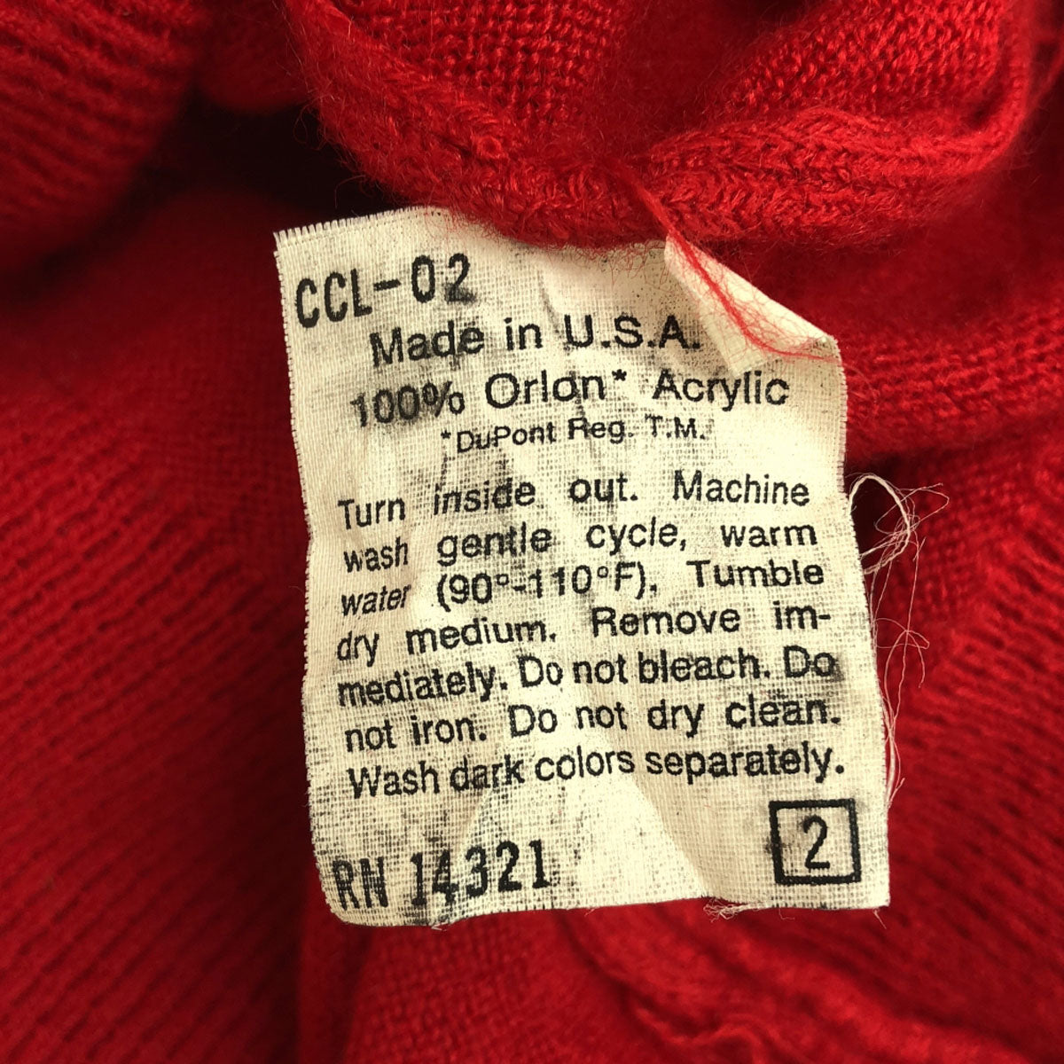 Christian Dior クリスチャンディオール 80s 90s USA製 オールド ロゴ刺繍 Vネック ニットベスト M レッド セーター メンズ