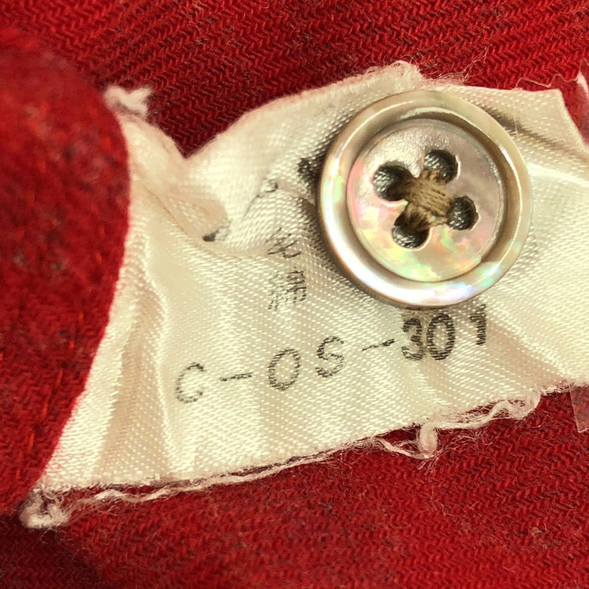 Paul Smith LONDON ポールスミスロンドン ウールブレンド オールド ペイズリー柄 長袖 シャツ M レッド系 メンズ