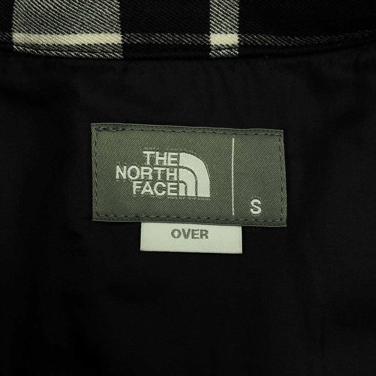 THE NORTH FACE ザノースフェイス チェック柄 長袖 ロングスリーブストレッチフランネル シャツ S ブラック×オフホワイト NRW62031 アウトドア レディース