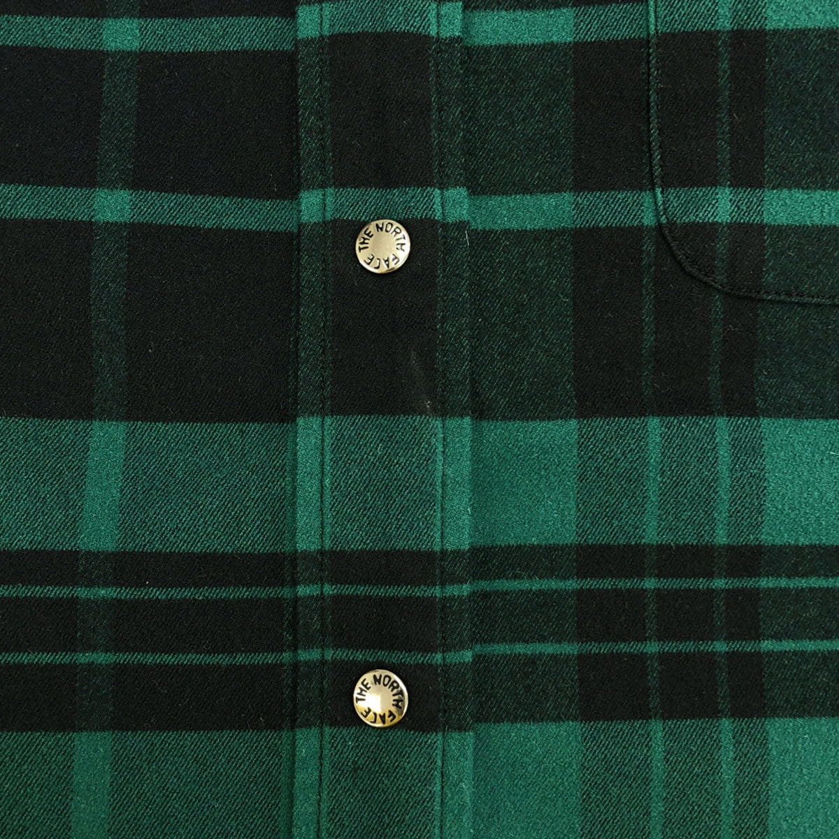 THE NORTH FACE ザノースフェイス チェック柄 長袖 ストレッチフランネル シャツ S ブラック×グリーン NRW62031 アウトドア レディース