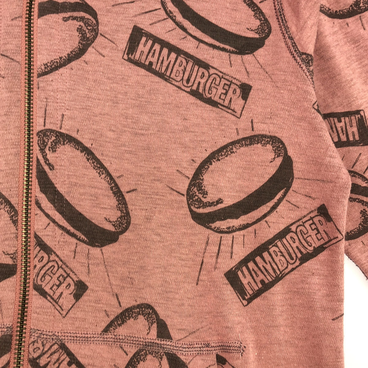 ANDY WARHOL BY HYSTERIC GLAMOUR アンディウォーホル バイ ヒステリックグラマー 日本製 長袖 リバーシブル スウェットパーカー ジップパーカー FREE ピンク系 レディース