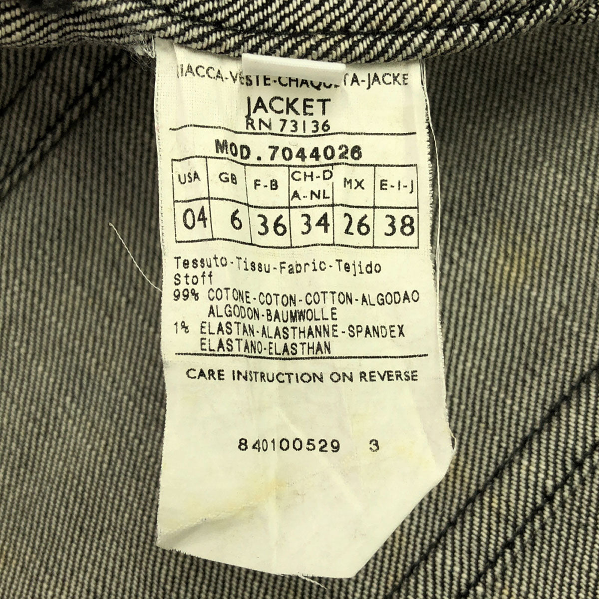 MAX&CO マックスアンドコー イタリア製 デニムジャケット 38 ブラック系 レディース