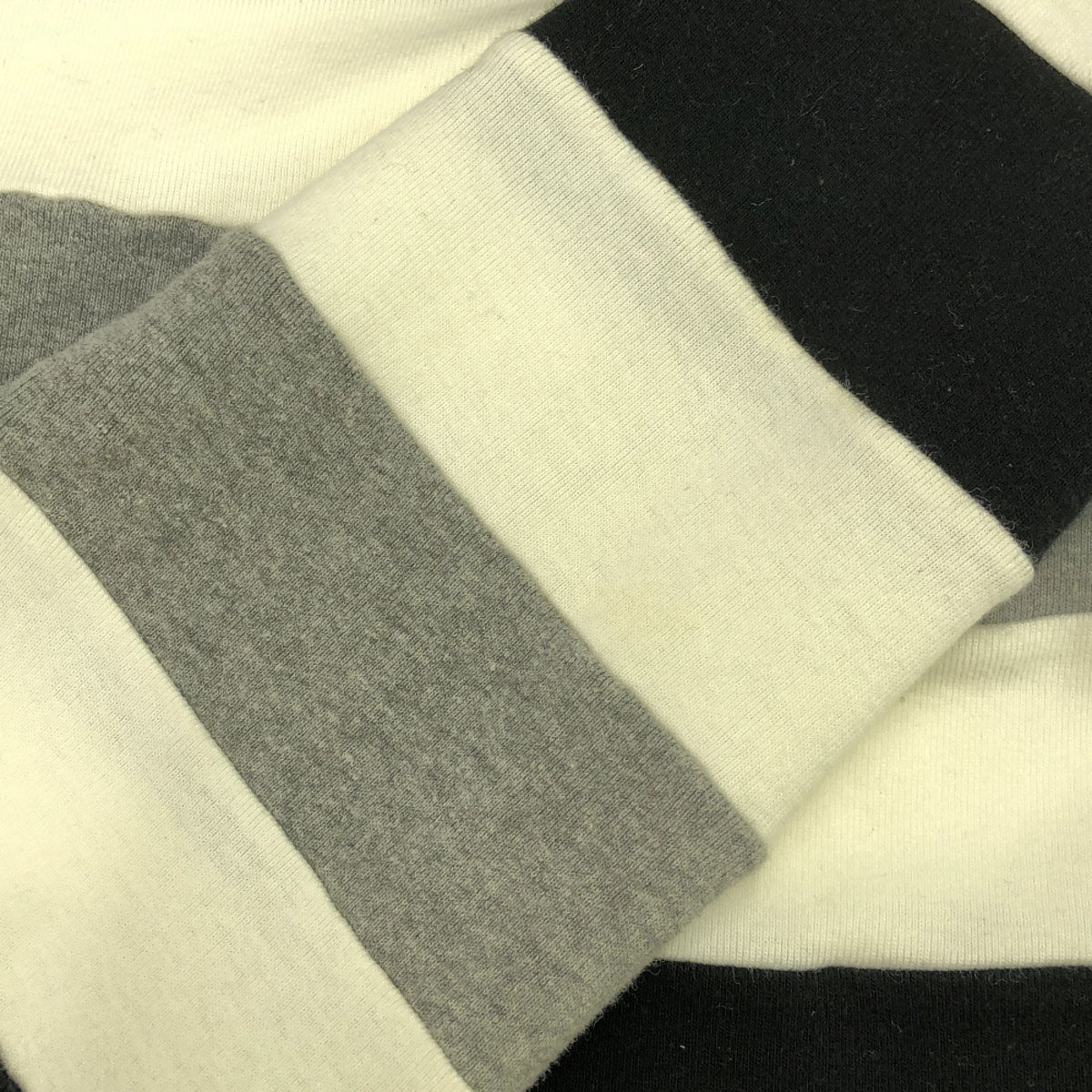 A BATHING APE アベイシングエイプ 日本製 ボーダー柄 長袖 Tシャツ M ロンT メンズ