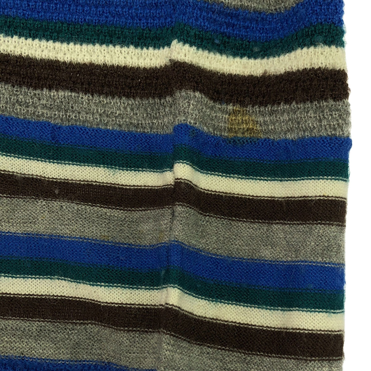 MACKINTOSH PHILOSOPHY マッキントッシュフィロソフィー 日本製 三陽商会 ウール100% ボーダー柄 長袖 ポロシャツ M ニット メンズ