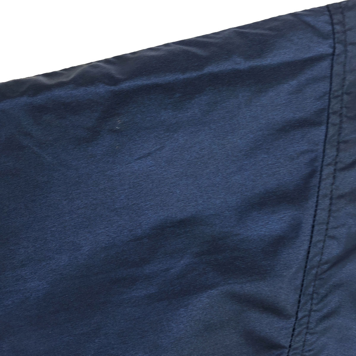 adidas アディダス 80s デサント製 ASR-8181A ヴィンテージ トレフォイルロゴ プリント 長袖 ナイロン パーカー M-L ネイビー バックプリント メンズ