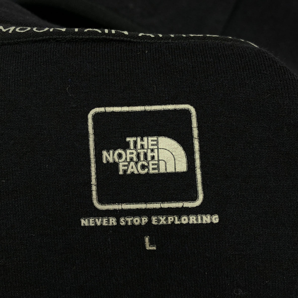THE NORTH FACE ザノースフェイス ロゴ 長袖 テックエアー スウェットパーカー L ブラック アウトドア NT11880 メンズ