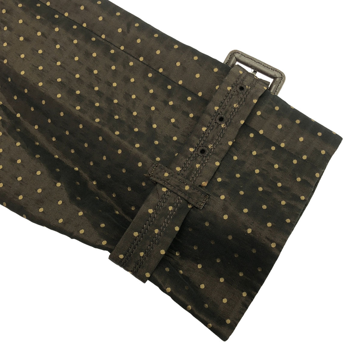 BARNEYS NEWYORK バーニーズニューヨーク ドット ロングコート 36 ブラウン レディース