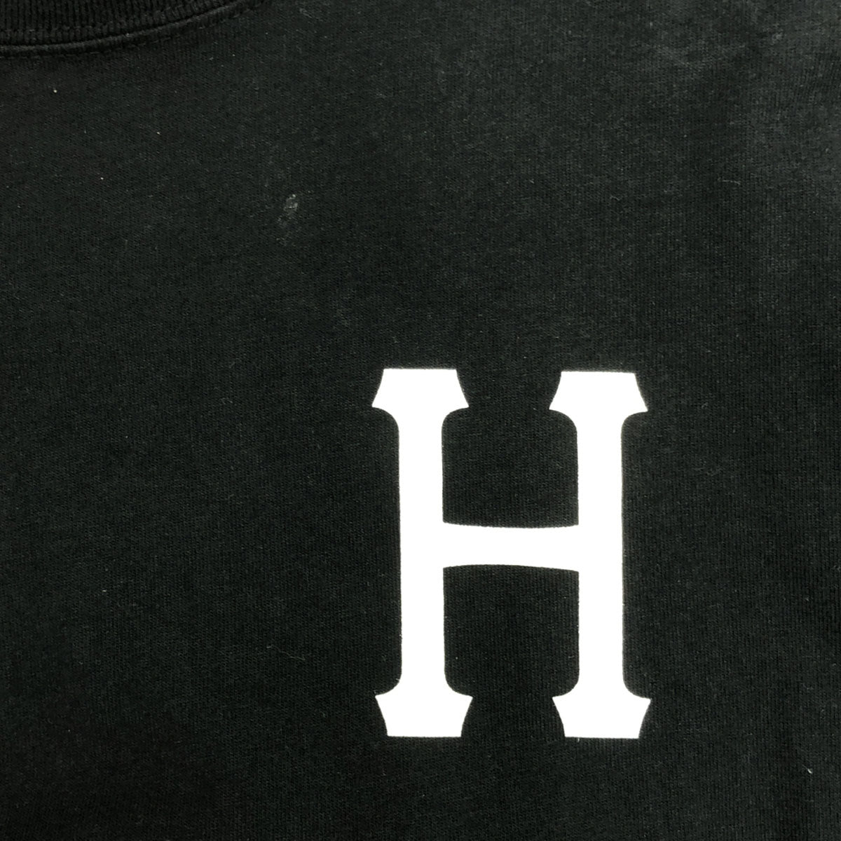 HUF ハフ バックプリント 長袖 Tシャツ L ブラック ロンT カットソー メンズ