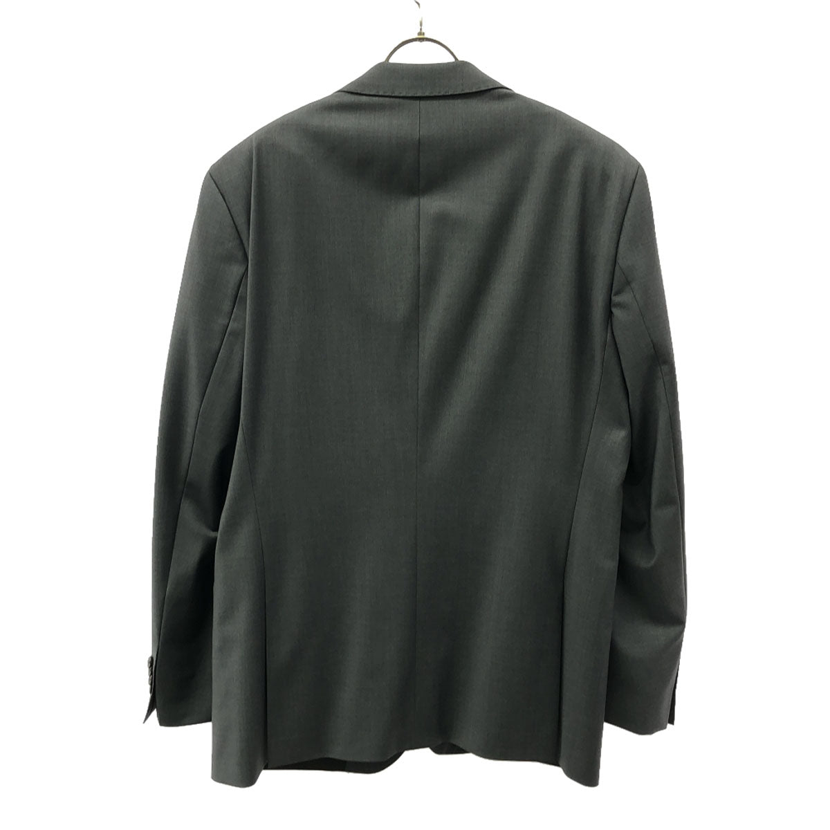 BOSS HUGO BOSS ボスヒューゴボス ウールブレンド ストレッチ テーラードジャケット 52 グレー メンズ