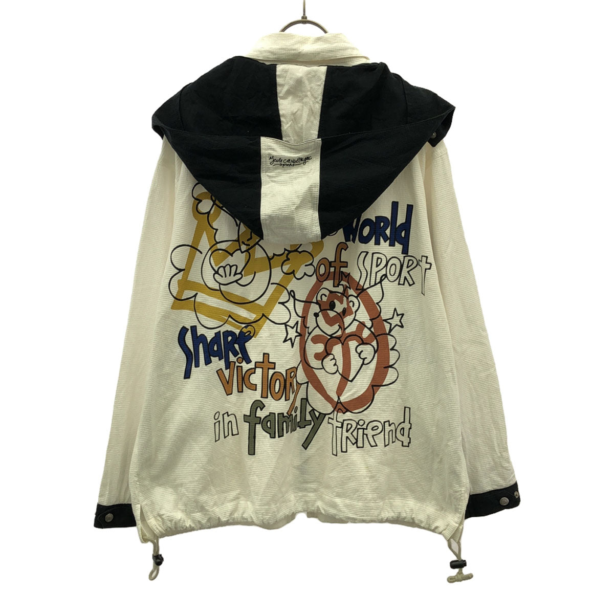 Castelbajac sport カステルバジャックスポーツ プリント柄 フーディー ジップジャケット 2 ホワイト系 ジャンパー メンズ