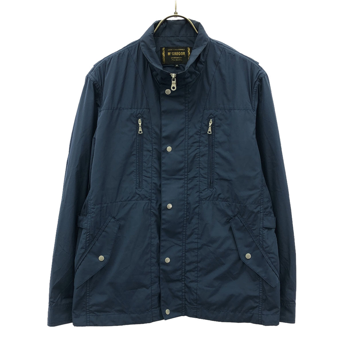 McGregor マクレガー スタンドカラー ジップジャケット M ネイビー メンズ