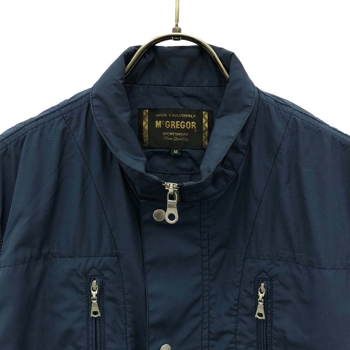 McGregor マクレガー スタンドカラー ジップジャケット M ネイビー メンズ