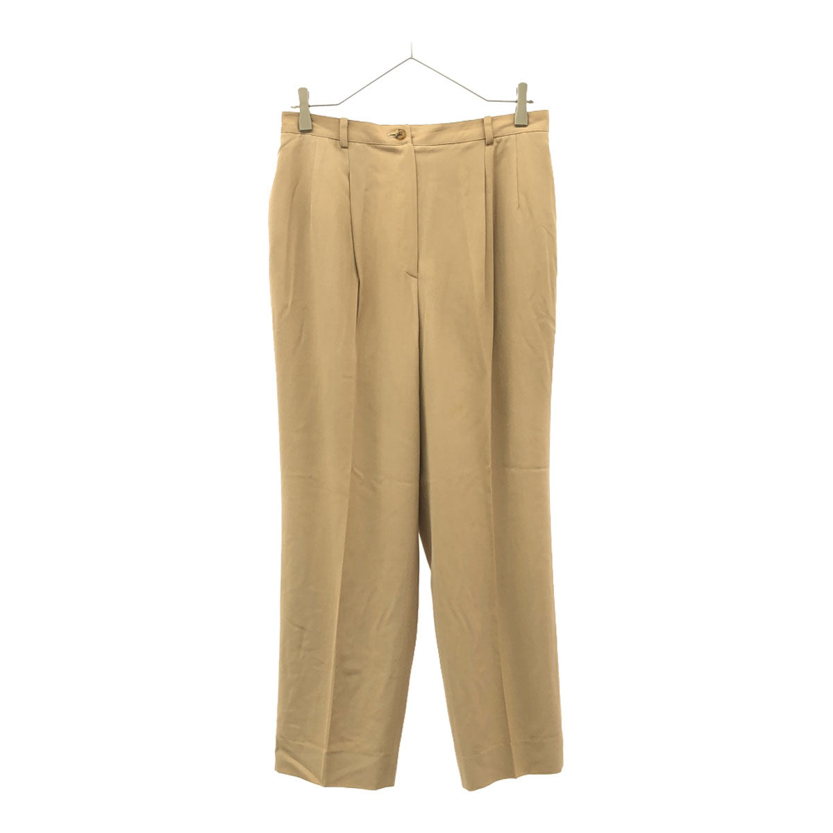Burberrys バーバリーズ 90s ウール100% オールド スラックスパンツ 13 ベージュ センタープレス 裏地付き レディース