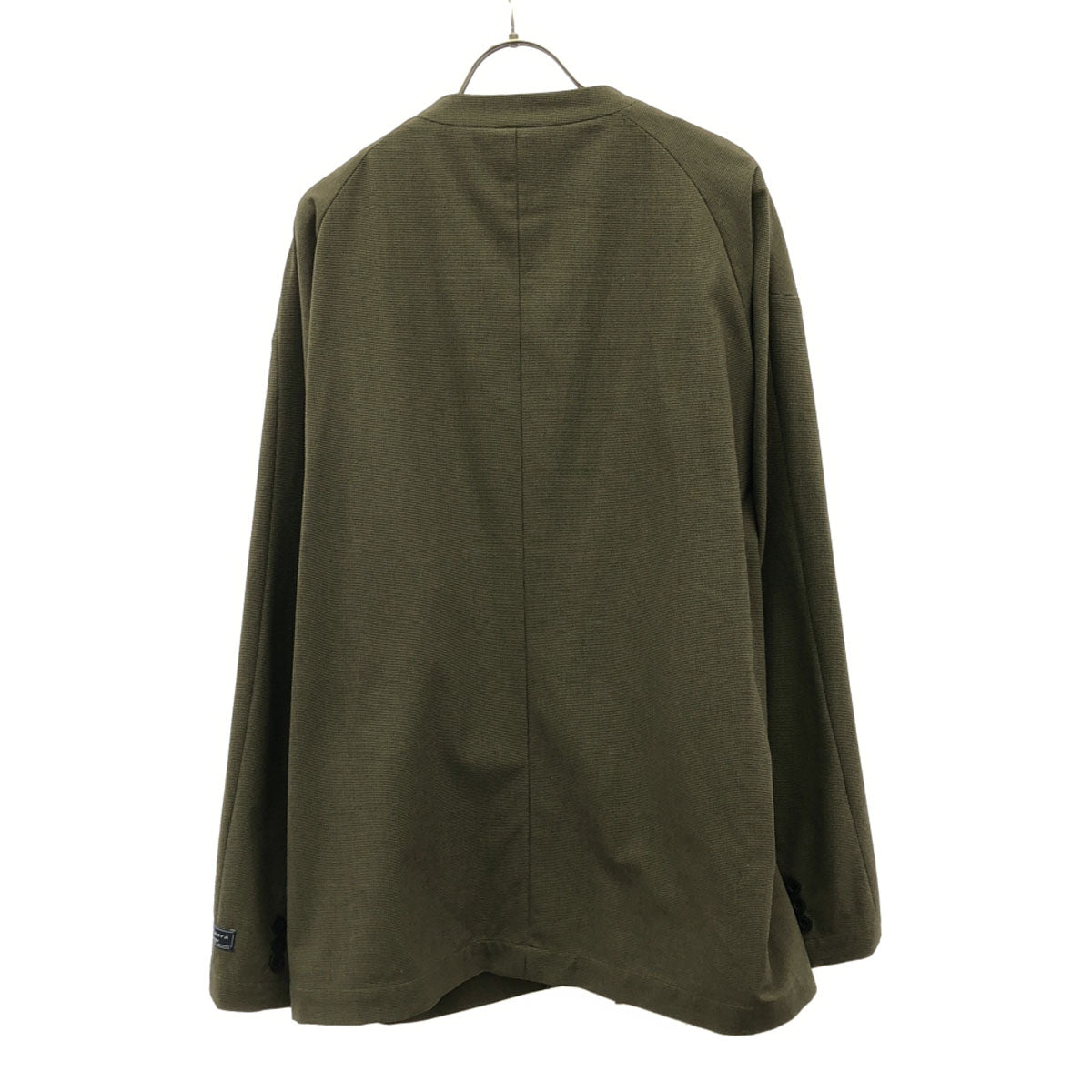 MAISON SPECIAL メゾンスペシャル 千鳥柄 ノーカラージャケット 46 ブラウン Banswara メンズ