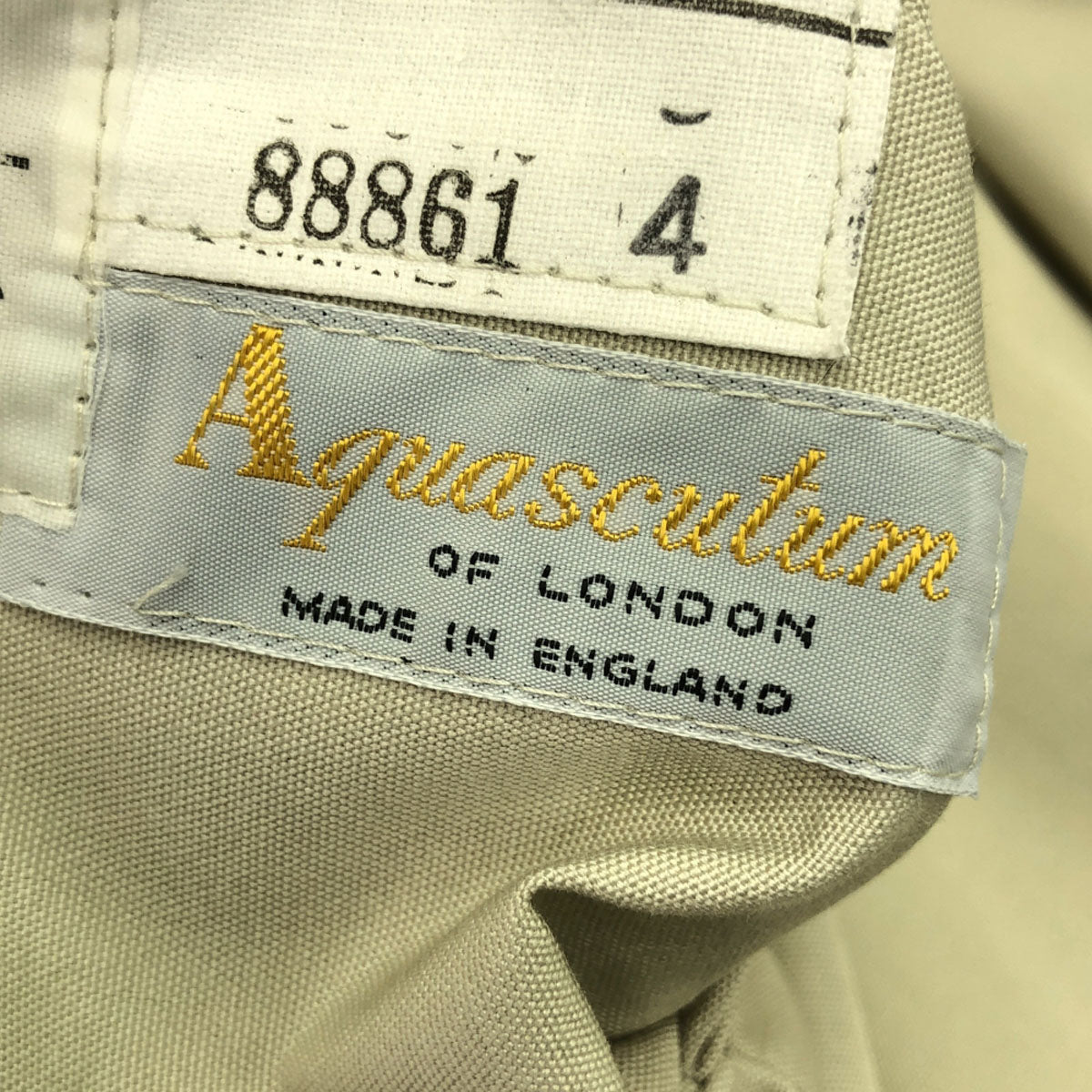 Aquascutum アクアスキュータム 80s イングランド製 オールド リバーシブル コート ネイビー×ベージュ レディース