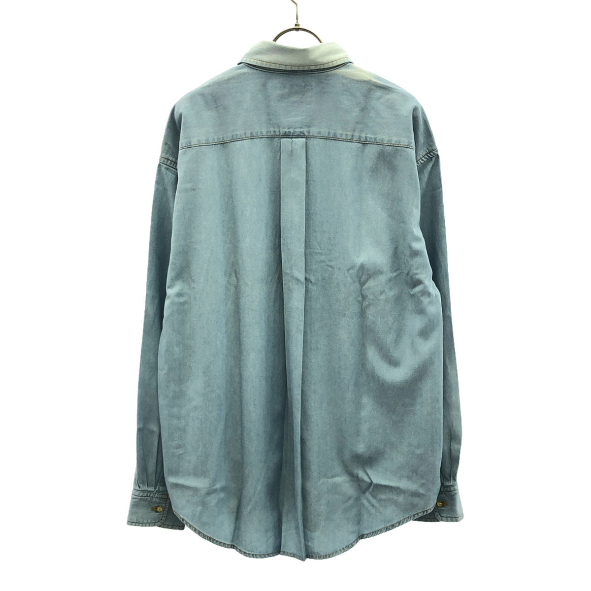 KENZO JEANS ケンゾージーンズ 90s 日本製 オールド 長袖 ボタンダウンシャツ S ブルー系 メンズ