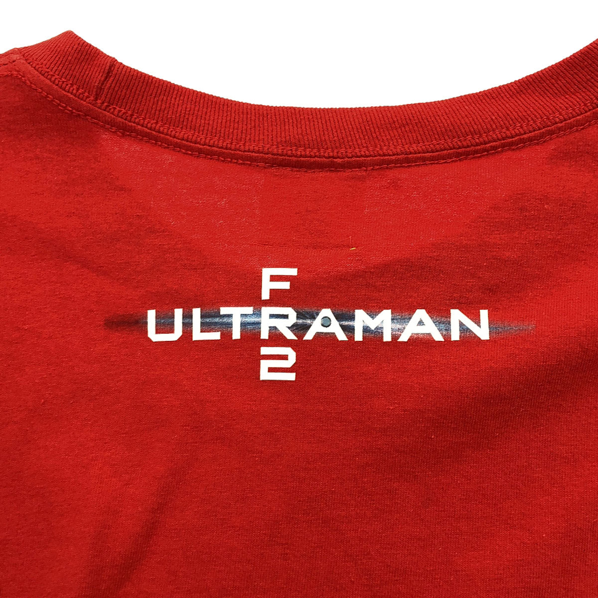 FR2 エフアールツー プリント柄 長袖 Tシャツ L レッド ロンT ULTRAMAN メンズ