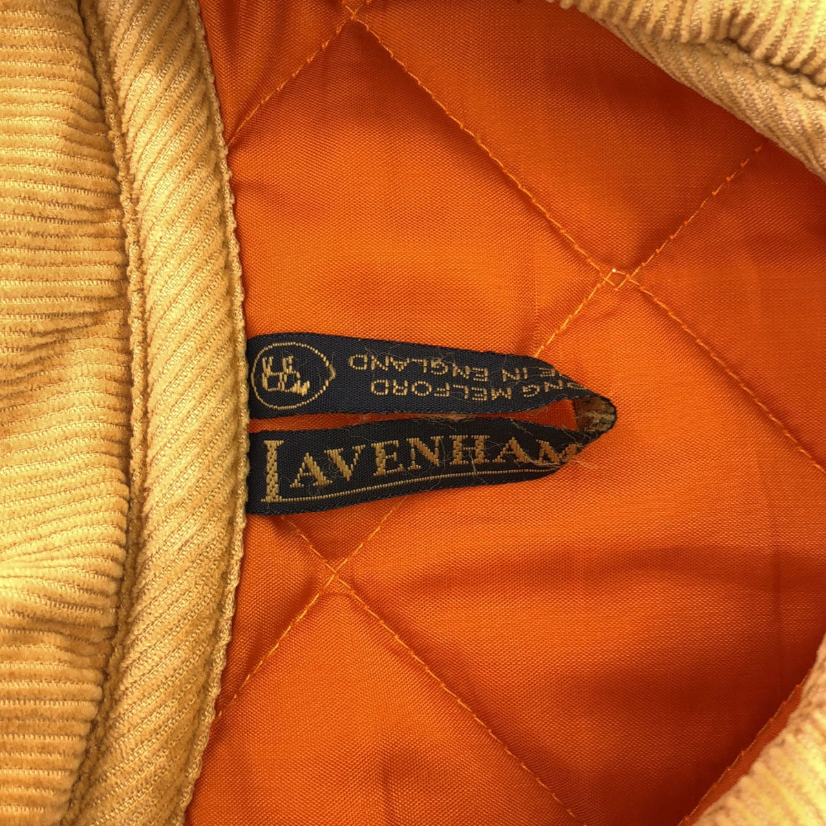 LAVENHAM ラベンハム 英国製 キルティングジャケット 36 オレンジ WA-AW03 レディース