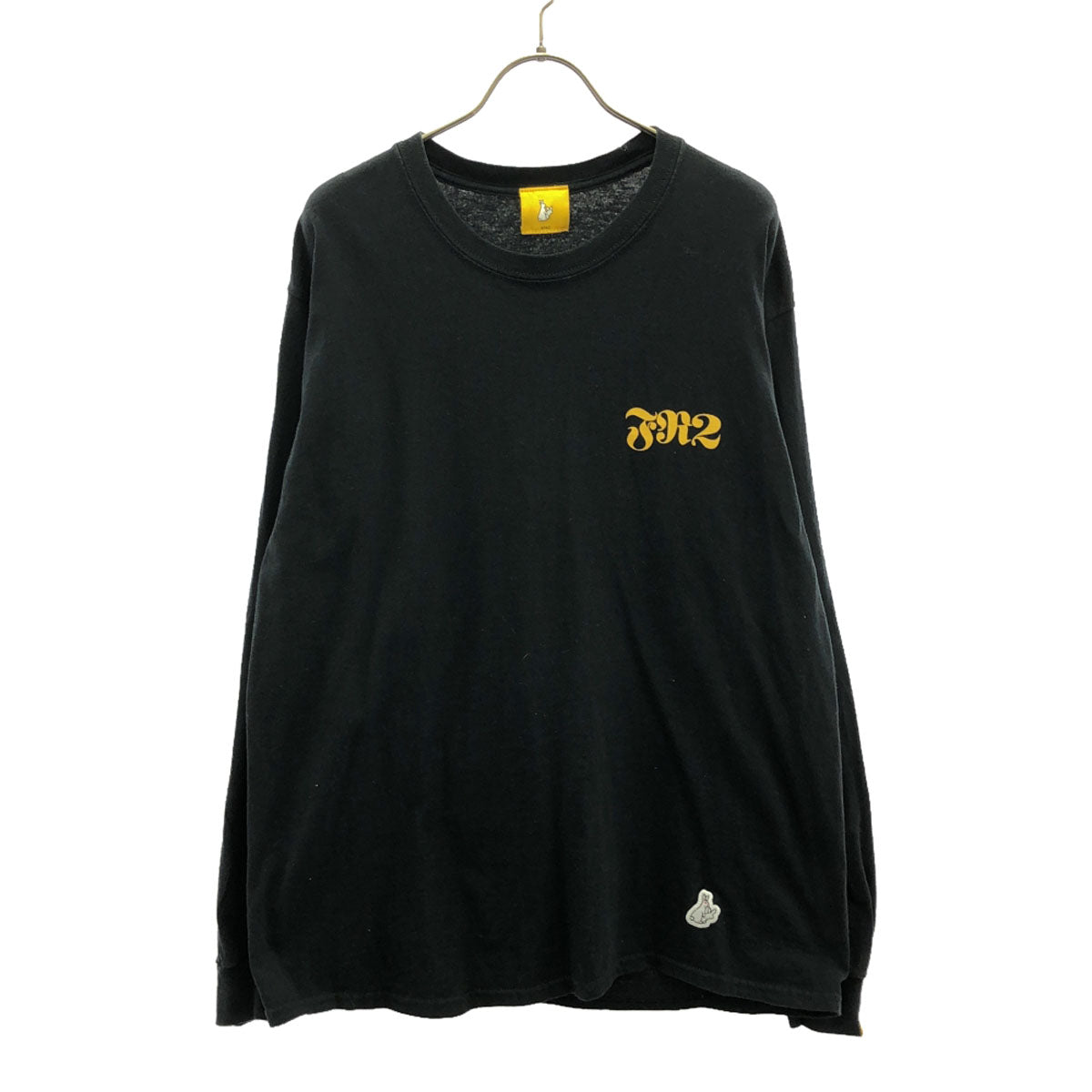 FR2 エフアールツー プリント柄 長袖 Tシャツ L ブラック ロンT バックプリント メンズ