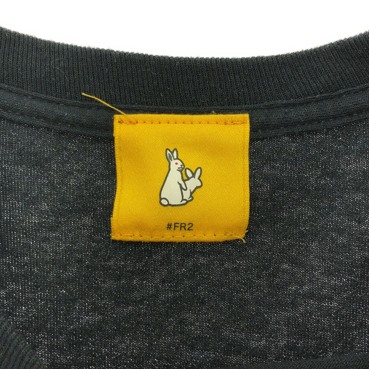 FR2 エフアールツー プリント柄 長袖 Tシャツ L ブラック ロンT バックプリント メンズ