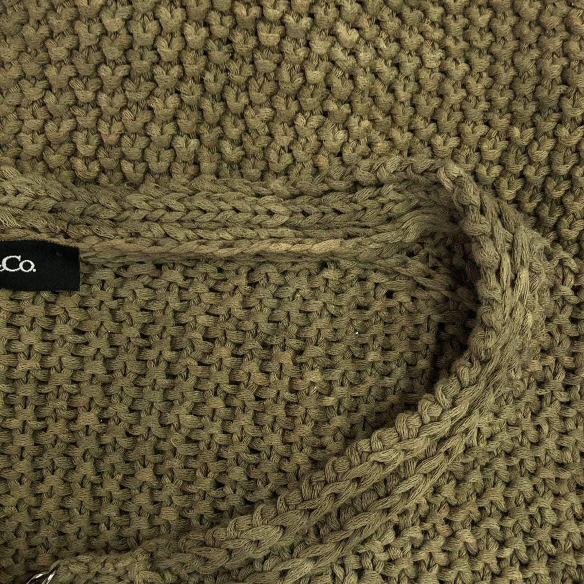 MAX&CO マックスアンドコー コットン ニットジャケット L ブラウン レディース