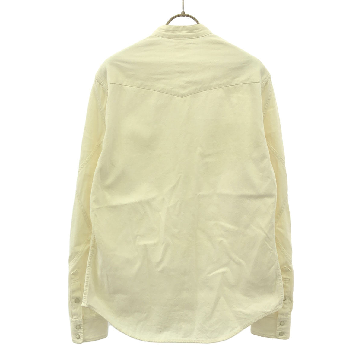 Name. ネーム 日本製 長袖 バンドカラーシャツ 2 ホワイト メンズ