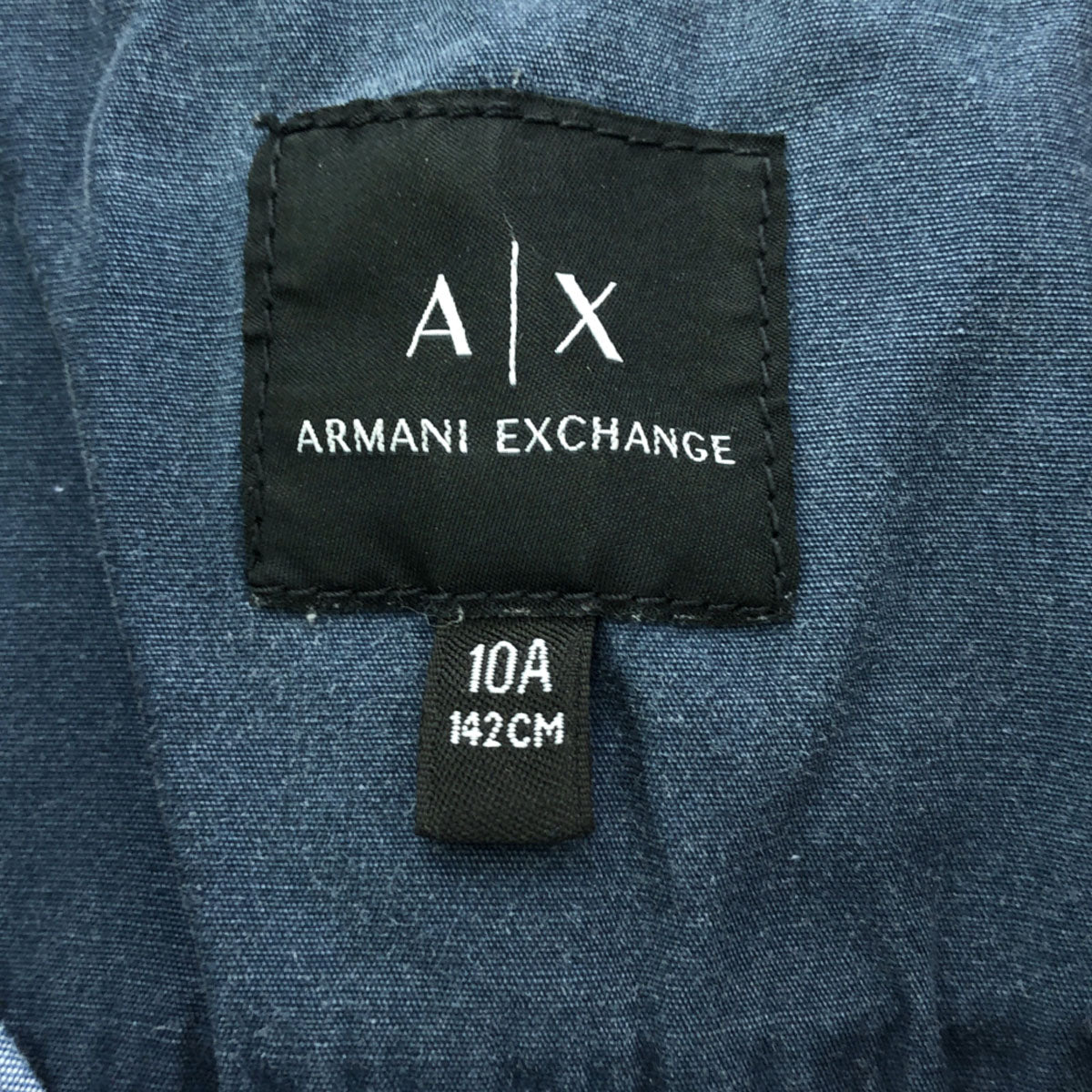 ARMANI EXCHANGE アルマーニエクスチェンジ 長袖 シャンブレーシャツ 10A142CM ブルー キッズ
