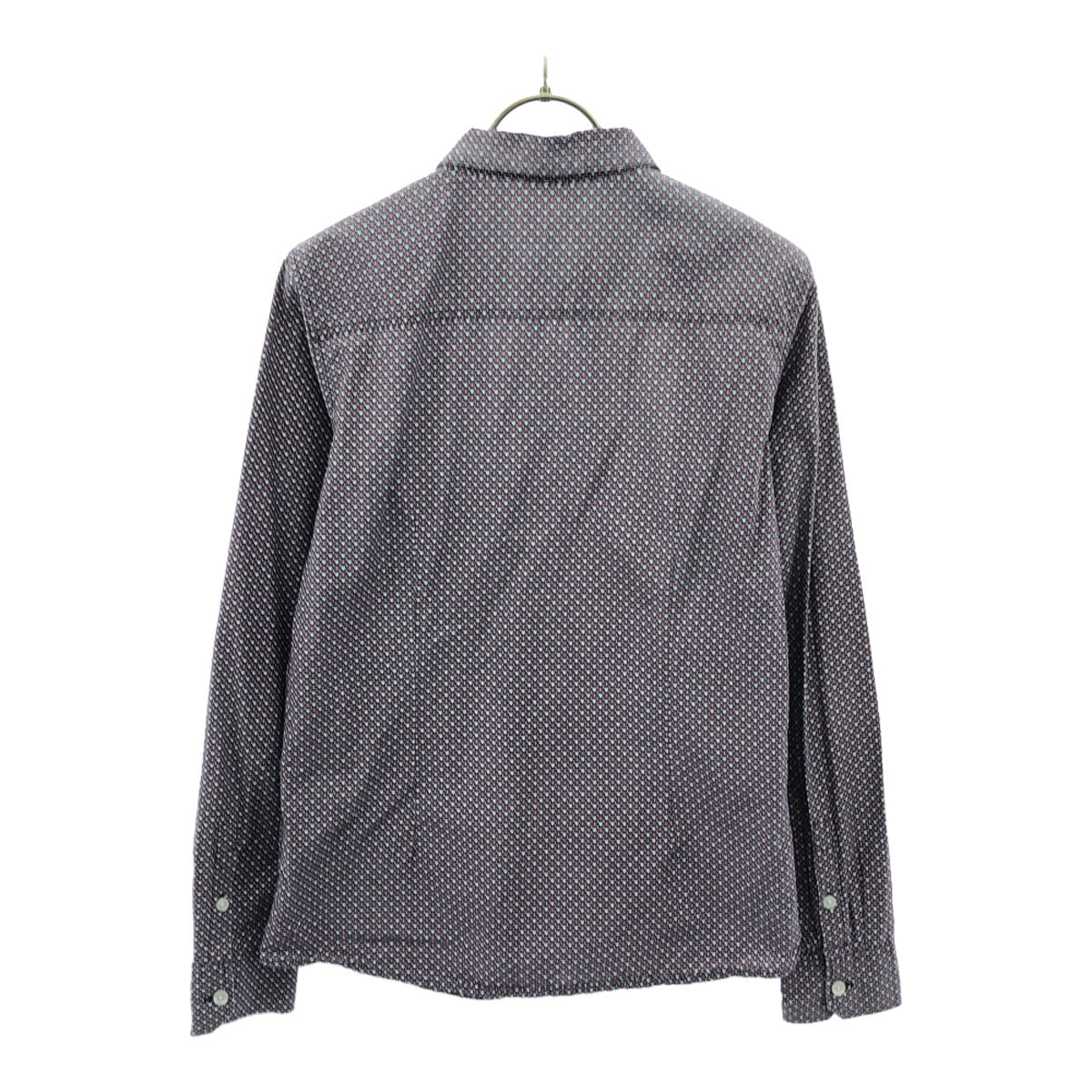 Emporio Armani エンポリオアルマーニ 総柄 長袖 シャツ 14A166CM ネイビー×レッド キッズ