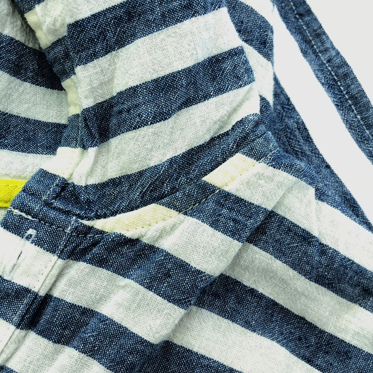 ARMANI JUNIOR アルマーニジュニア ボーダー ロゴ刺繍 長袖 パーカー 10A ブルー×ホワイト キッズ