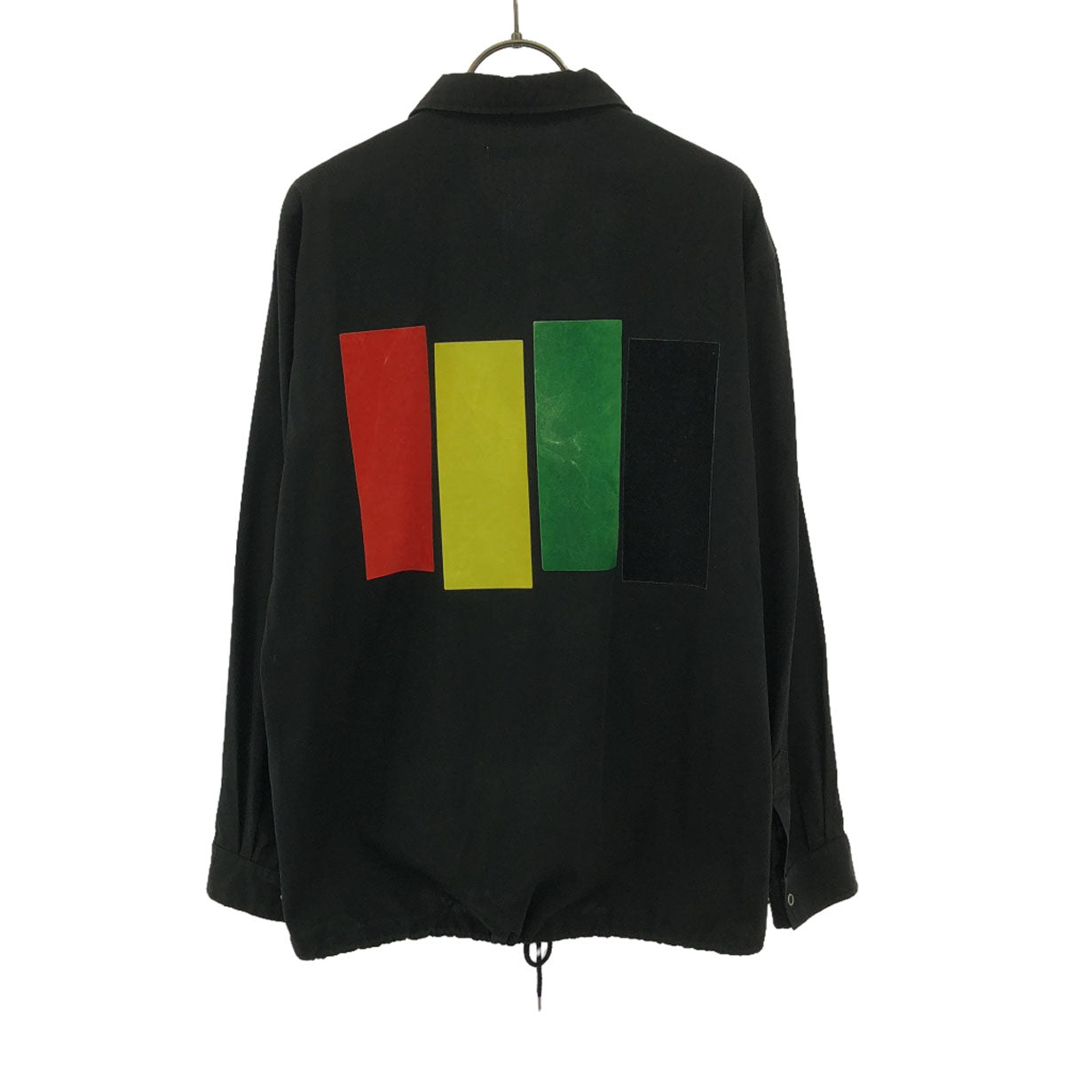 DISCOVERED ディスカバード 日本製 長袖 シャツジャケット 1 ブラック バックプリント メンズ