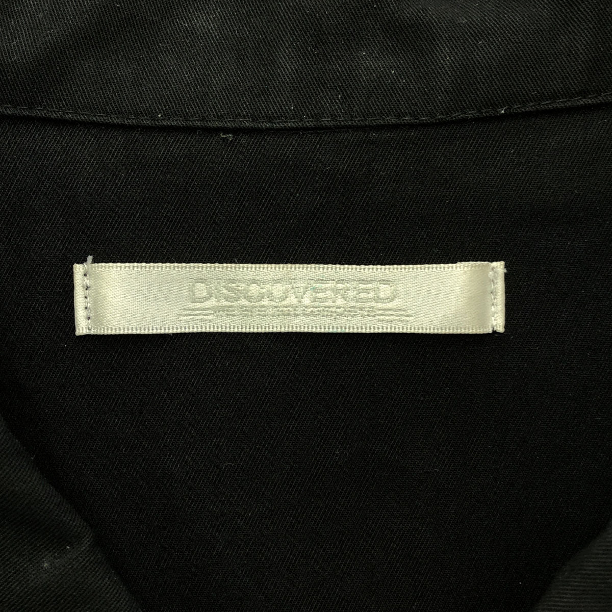 DISCOVERED ディスカバード 日本製 長袖 シャツジャケット 1 ブラック バックプリント メンズ