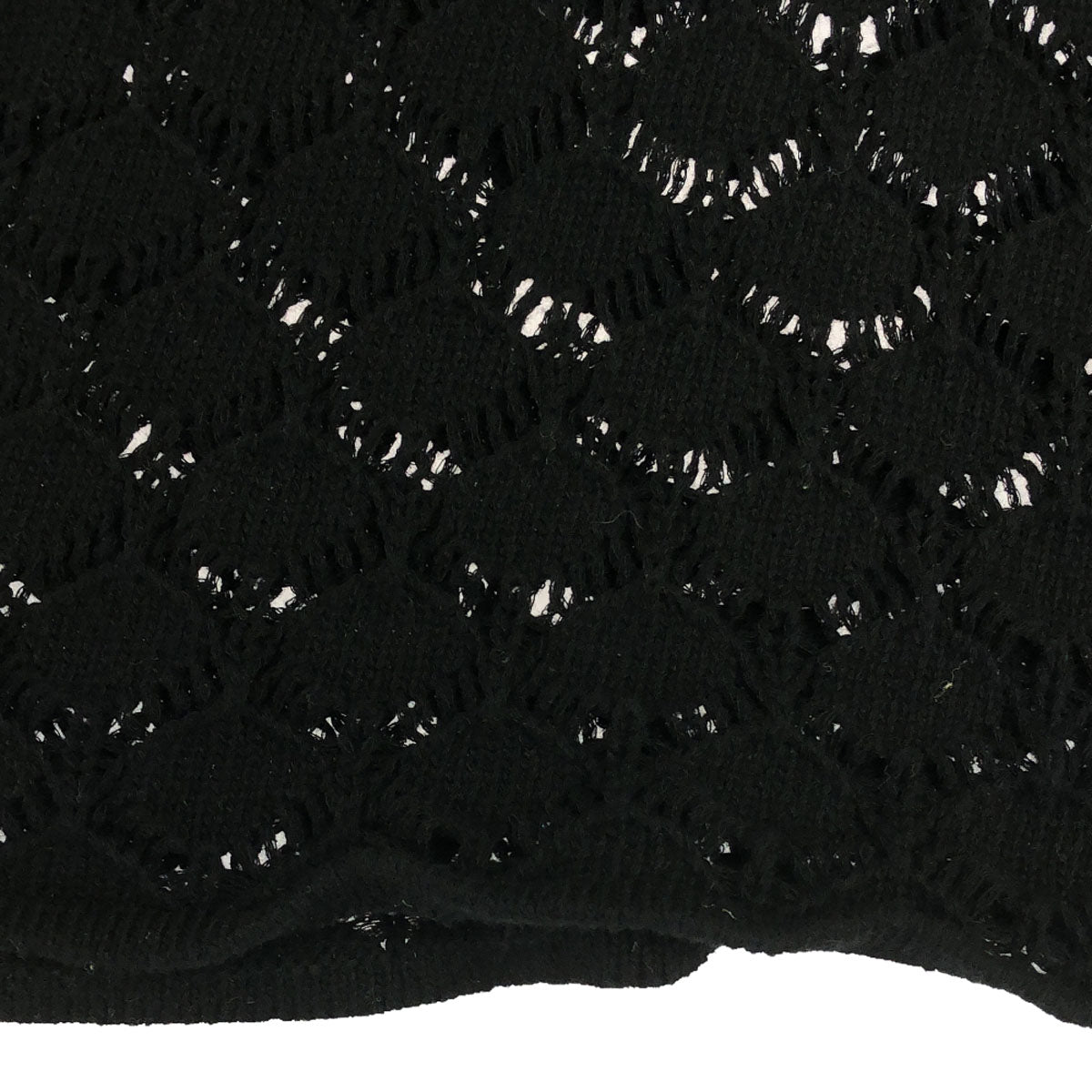 AMERI UNDRESSED アメリ 長袖 コットンニット ロングワンピース M ブラック レース レディース