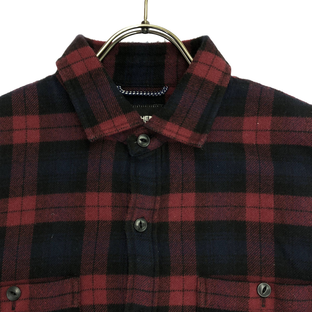 THE NORTH FACE ザノースフェイス DYNAMIX SHIRT チェック柄 長袖 ネルシャツ M レッド×ブラック アウトドア NT26150 メンズ