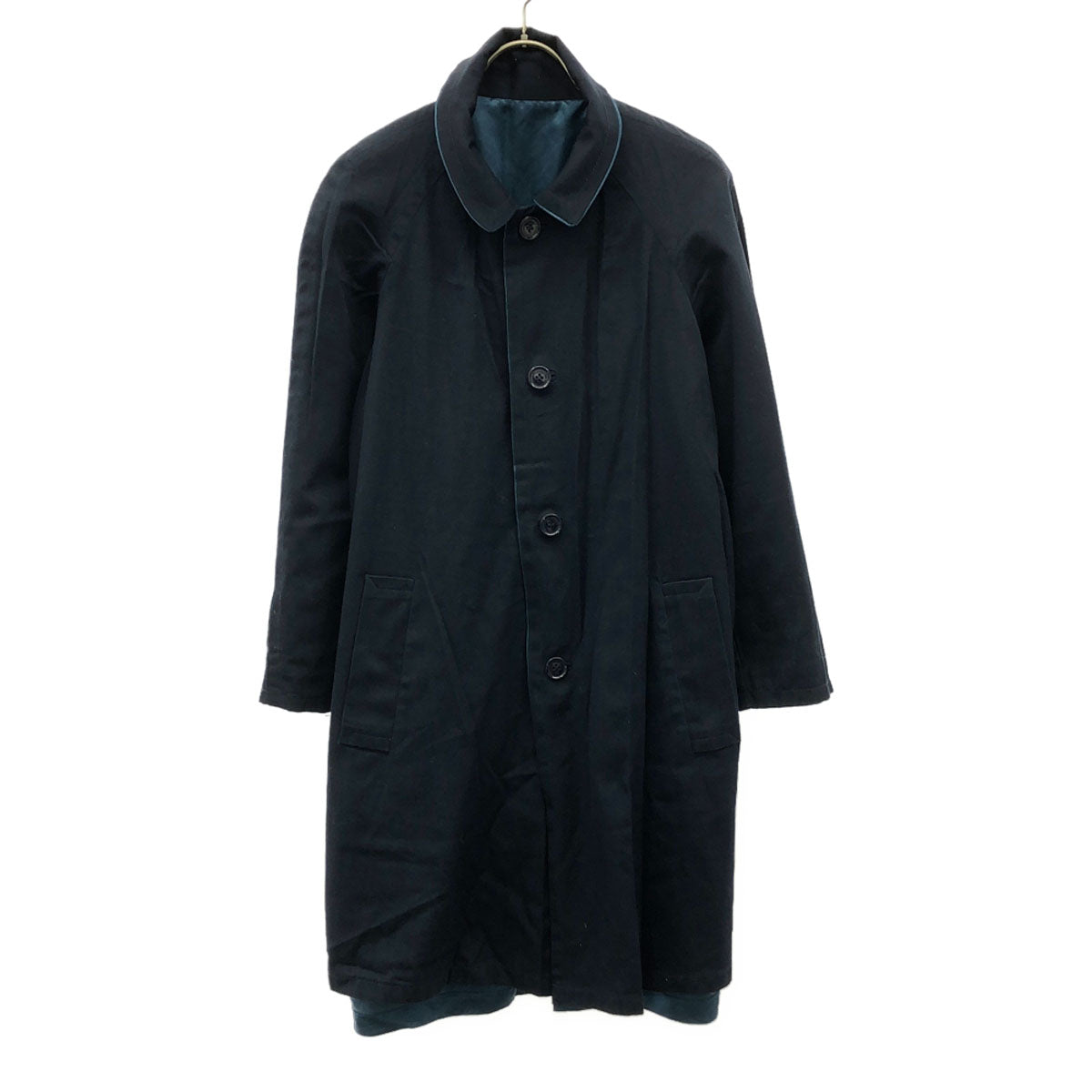 MARC BY MARC JACOBS マークバイマークジェイコブス リバーシブル ステンカラーコート ブルー×ネイビー レディース