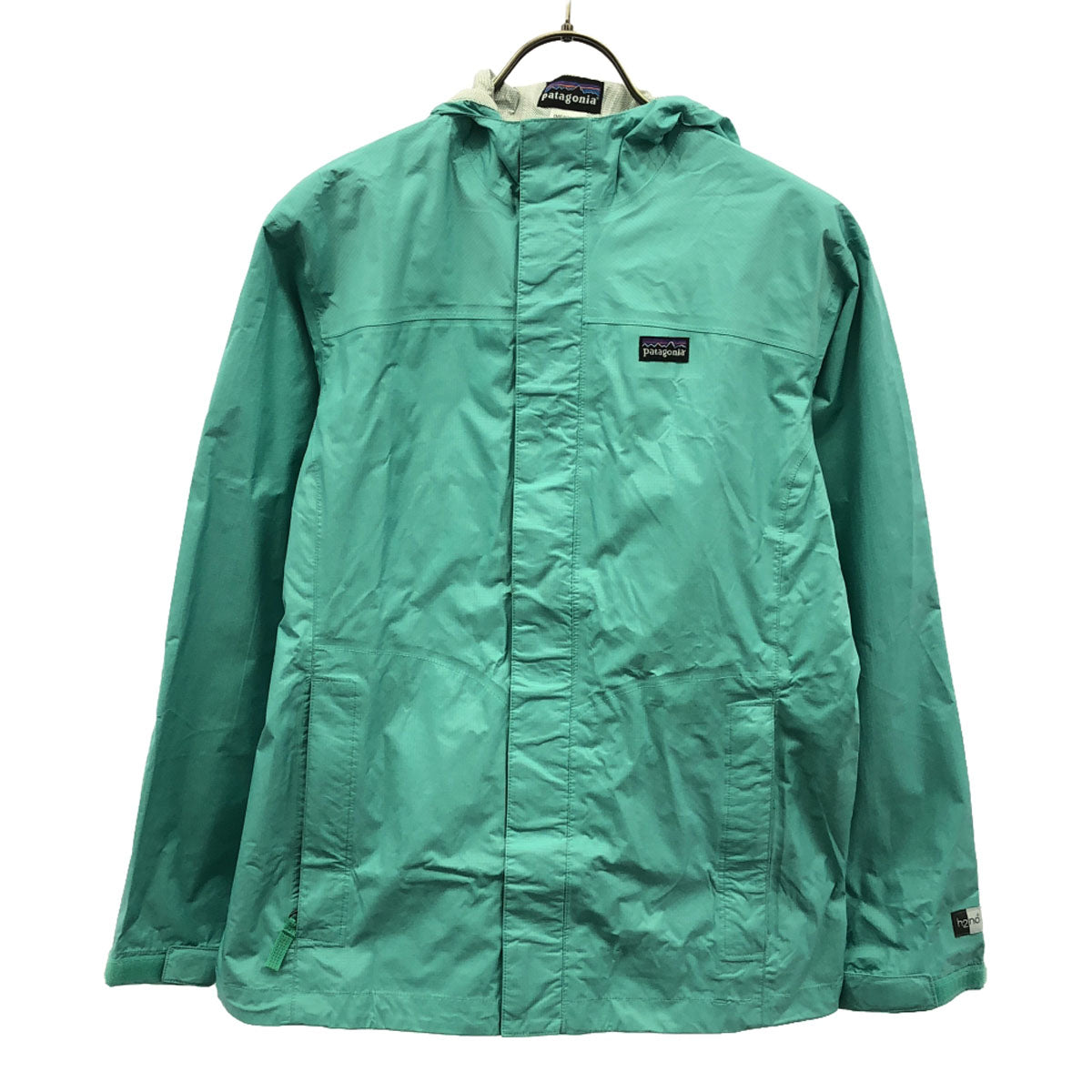 patagonia パタゴニア ロゴワッペン トレントシェル ジャケット XXL(16-18) ミントグリーン アウトドア 64340FA12 キッズ