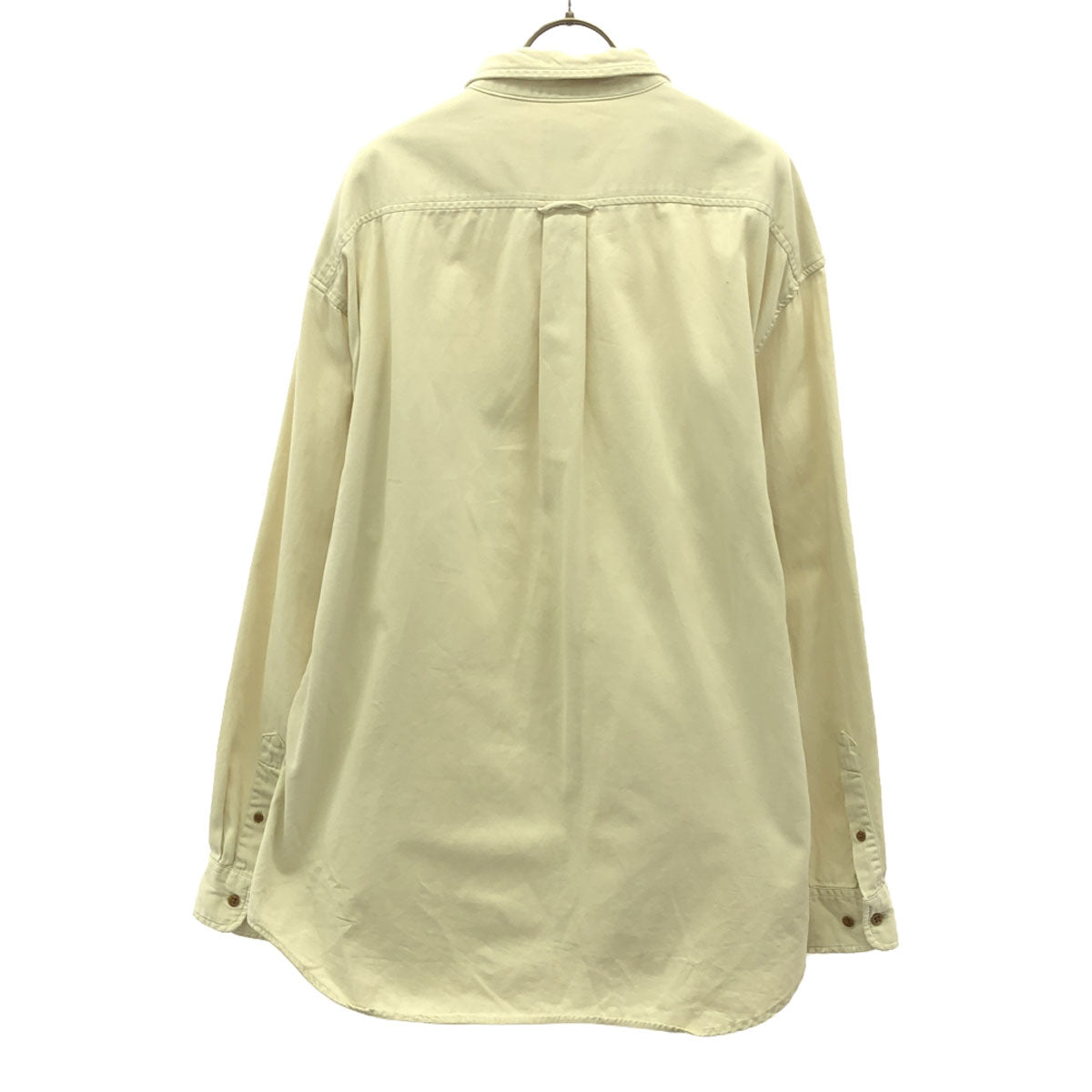 GAP ギャップ 90s オールド 長袖 コットンシャツ L クリーム メンズ