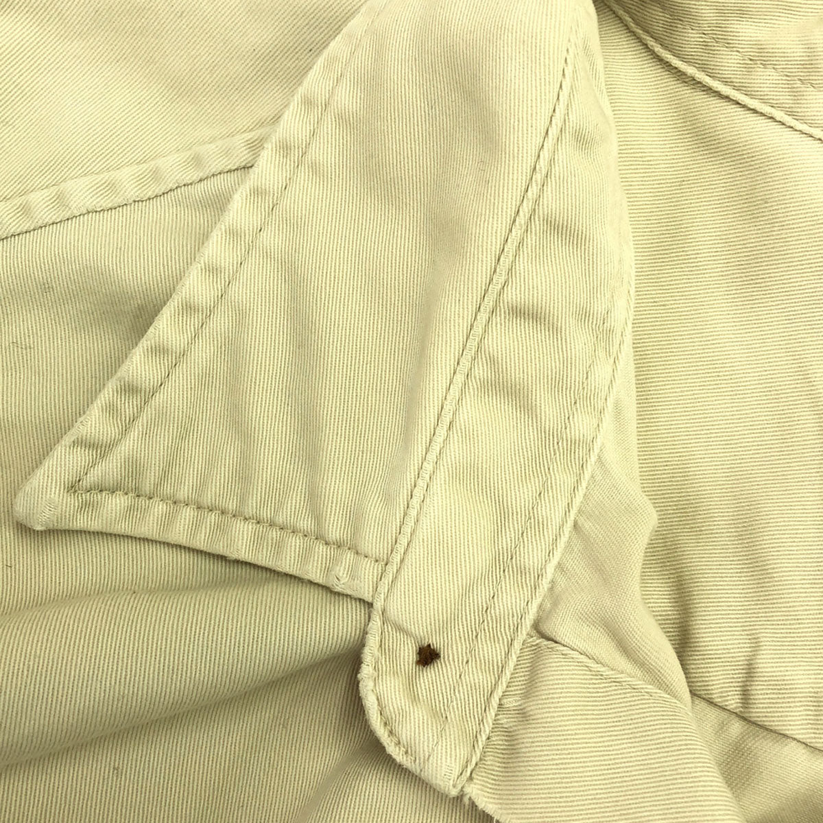 GAP ギャップ 90s オールド 長袖 コットンシャツ L クリーム メンズ