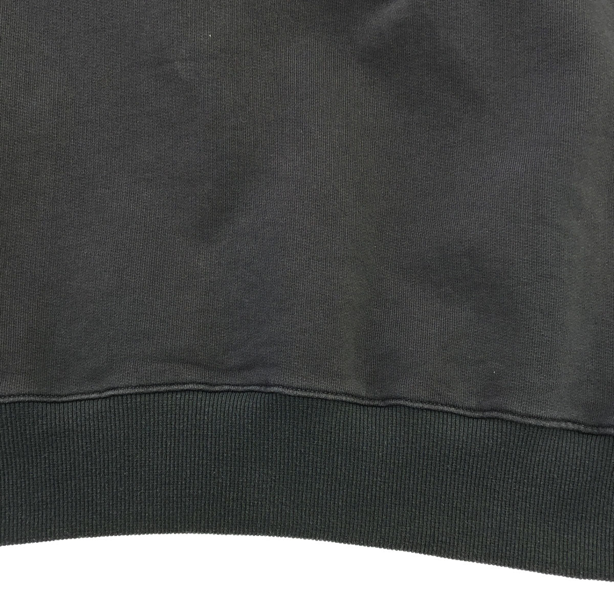 PARAGRAPH パラグラフ P08 フロントビッグアーチロゴ 長袖 スウェット ブラック トレーナー メンズ